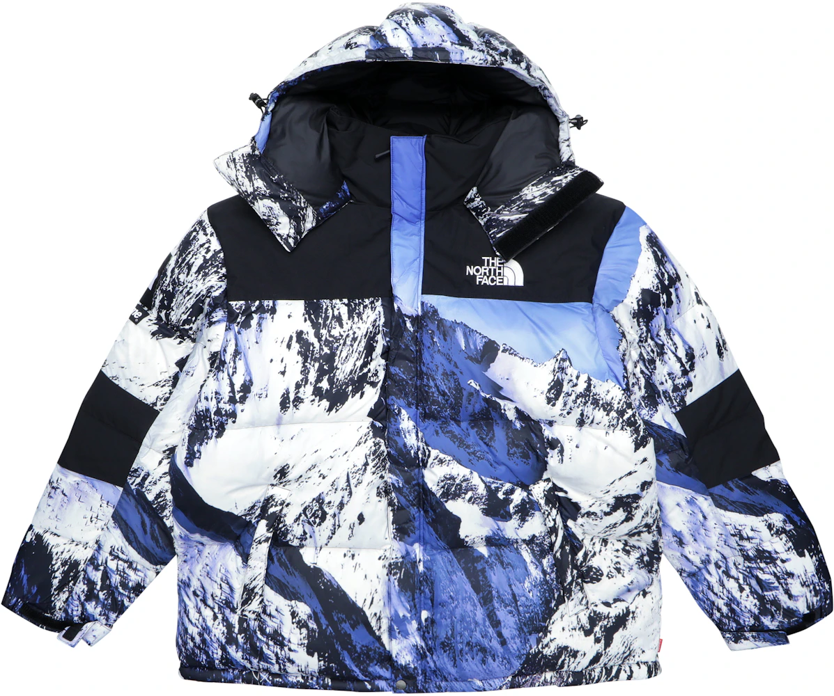 Jaqueta Supreme The North Face Mountain Parka Blue/White Base Sneakers ...