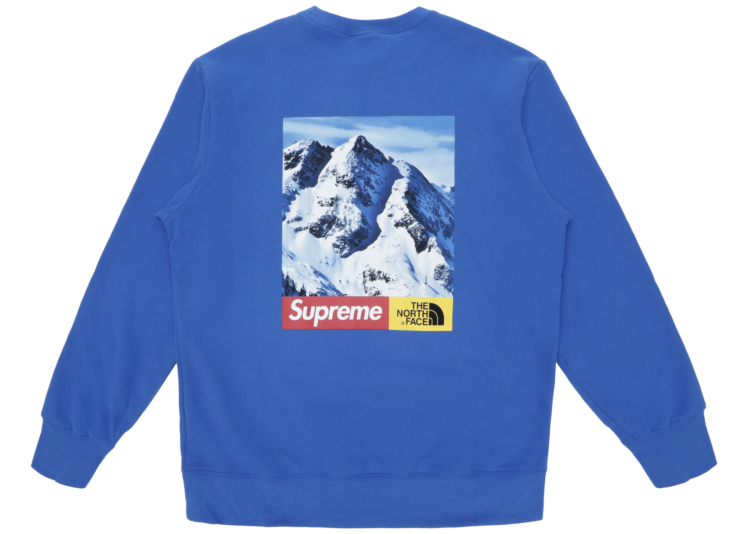 Supreme The North Face Mountain Crewneck Sweatshirt Royal