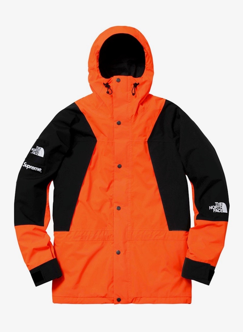 Supreme The North Face Mountain Light Jacket Orange Men's 