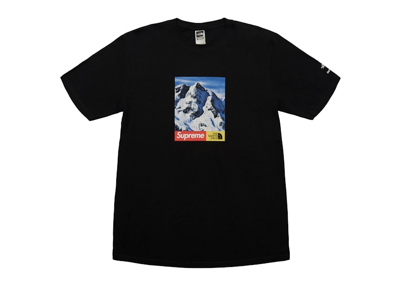 supreme the north face mountain tee black