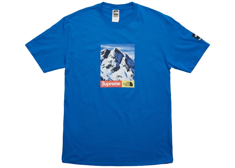 Supreme The North Face Mountain Tee Royal メンズ - TNF-MTN-FW17 - JP