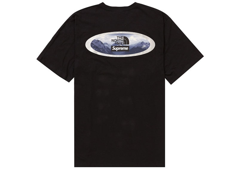 NORTH FACE Supreme Mountains Tee L ブラックオンライン購入です - T