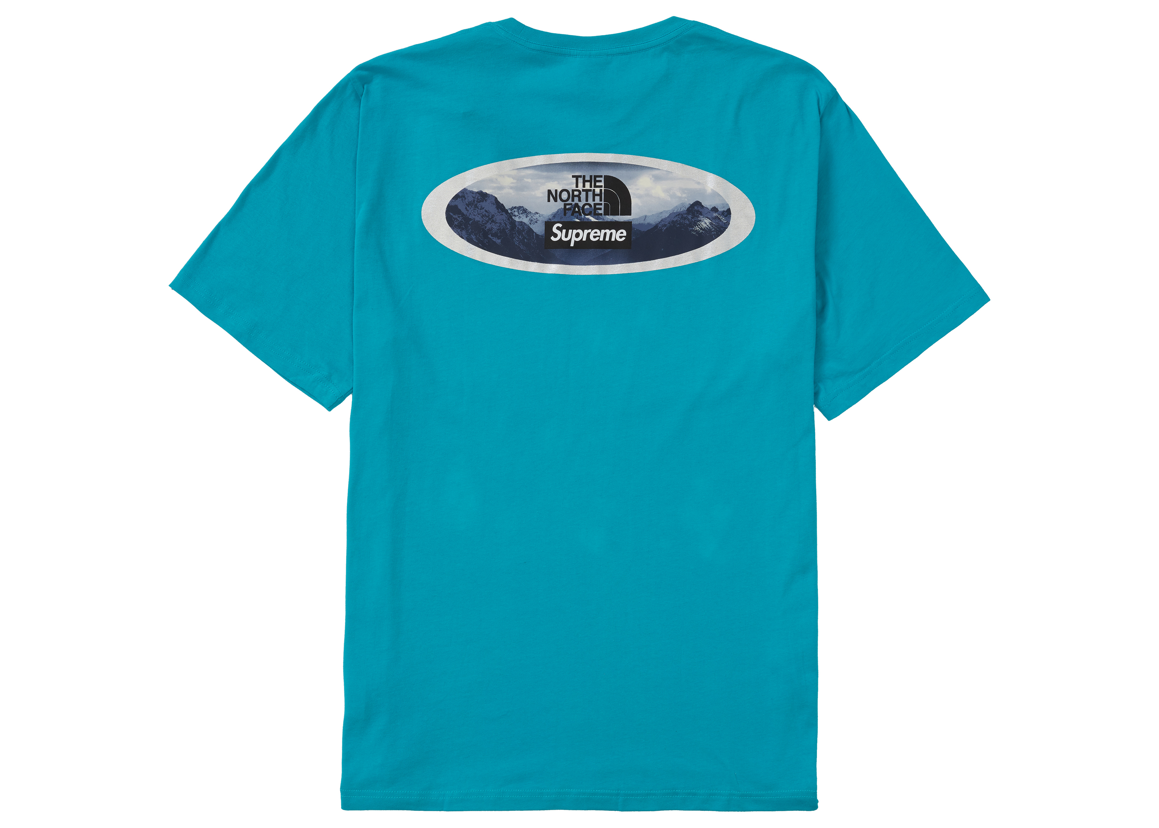 Supreme The North Face Mountains Tee Teal Men's - FW21 - US