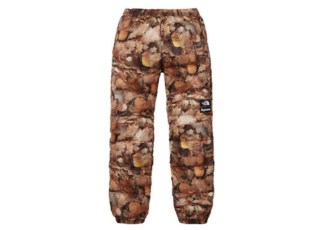 Pre-owned Supreme The North Face Nuptse Pant Leaves