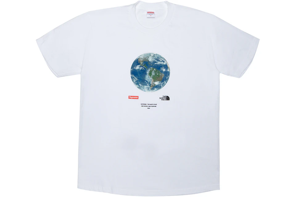 Supreme The North Face One World Tee White