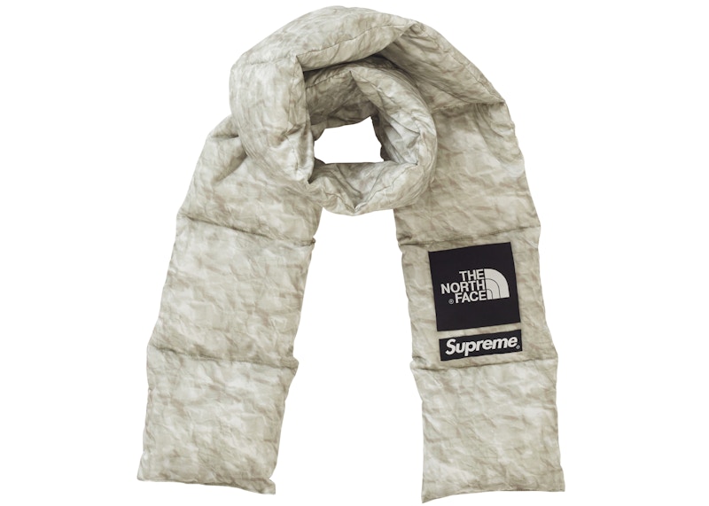 supreme Paper Print 700-Fill Down Scarf - www.sorbillomenu.com