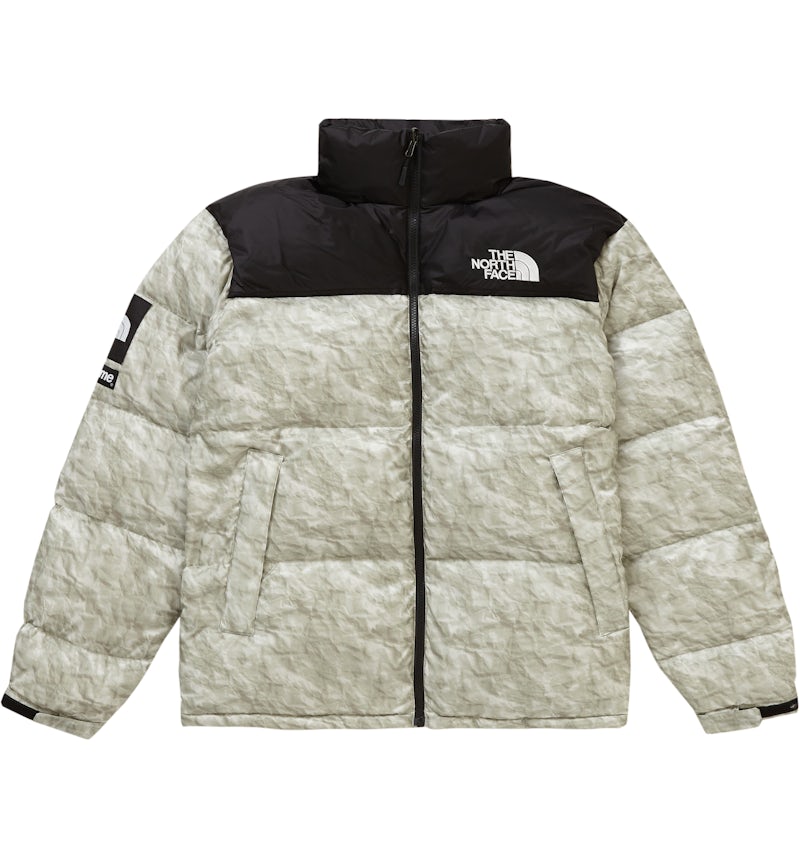 Supreme The North Face Paper Print Nuptse Jacket Paper Print Men's