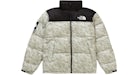 Supreme The North Face Paper Print Nuptse Jacket Paper Print