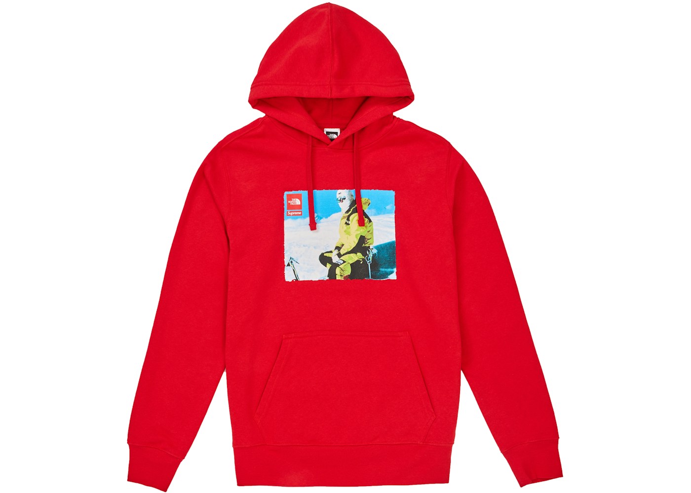 North Face Photo Hooded Sweatshirt Red