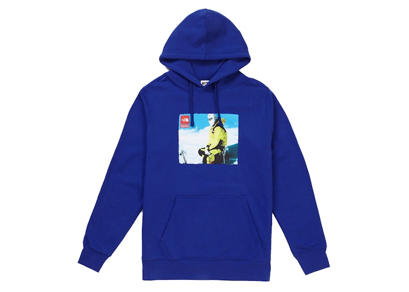 royal blue north face hoodie