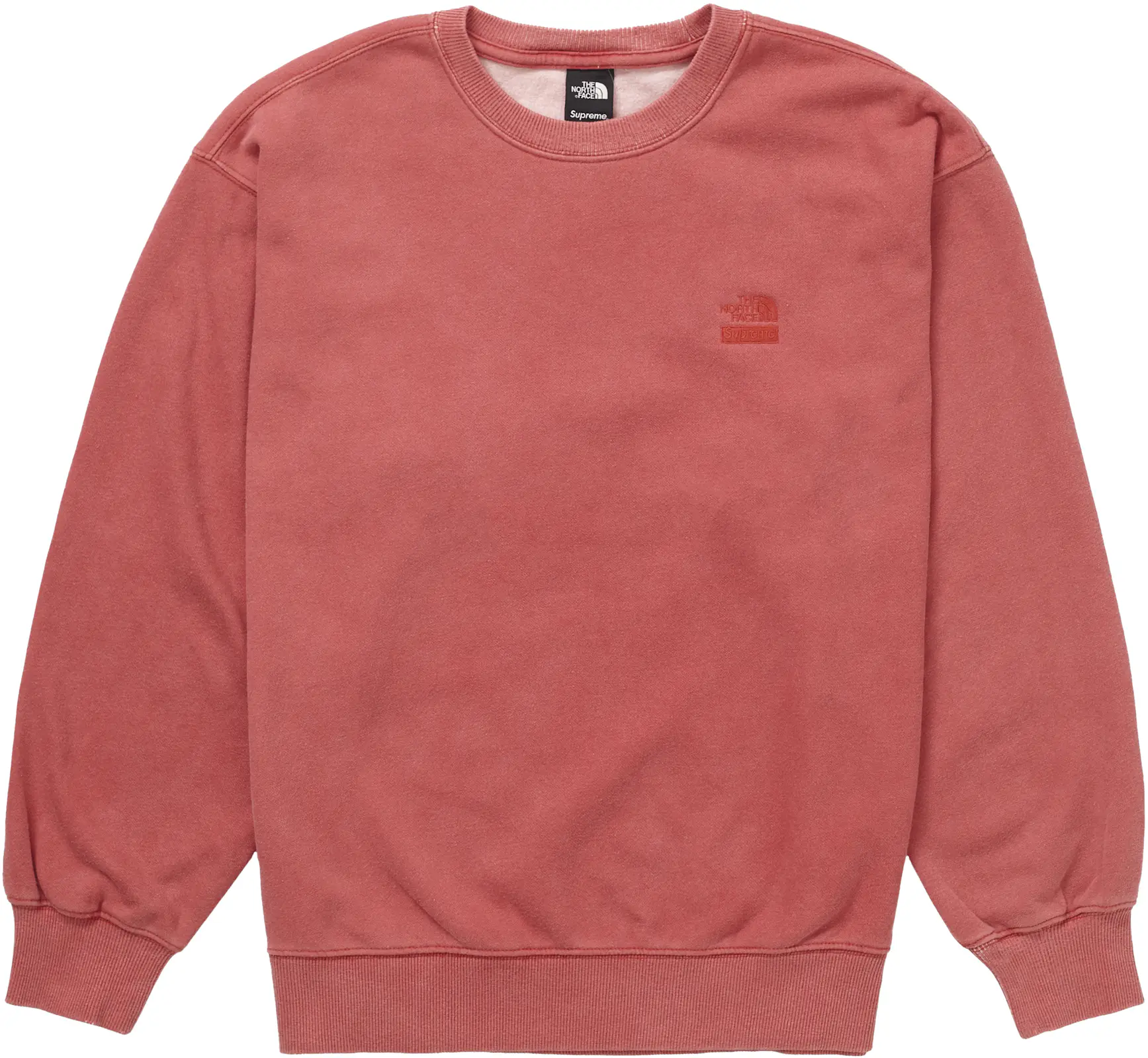 Supreme The North Face Pigment Printed Crewneck Red - SS21