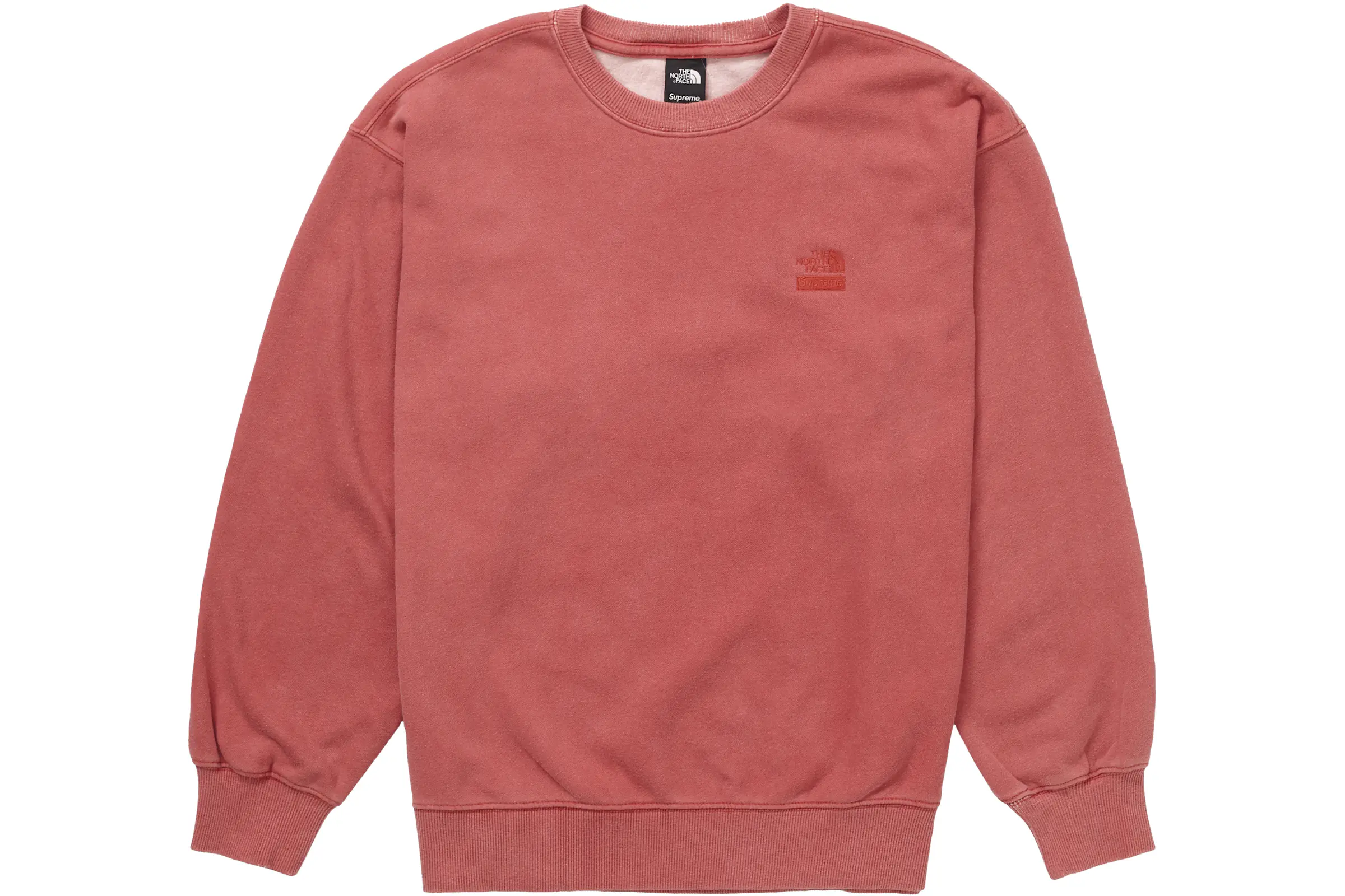 Supreme The North Face Pigment Printed Crewneck Red - SS21