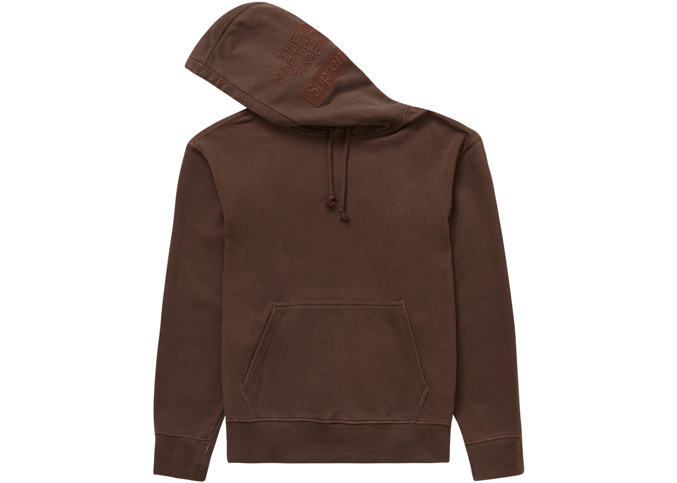 Supreme The North Face Pigment Printed Hooded Sweatshirt Brown ...