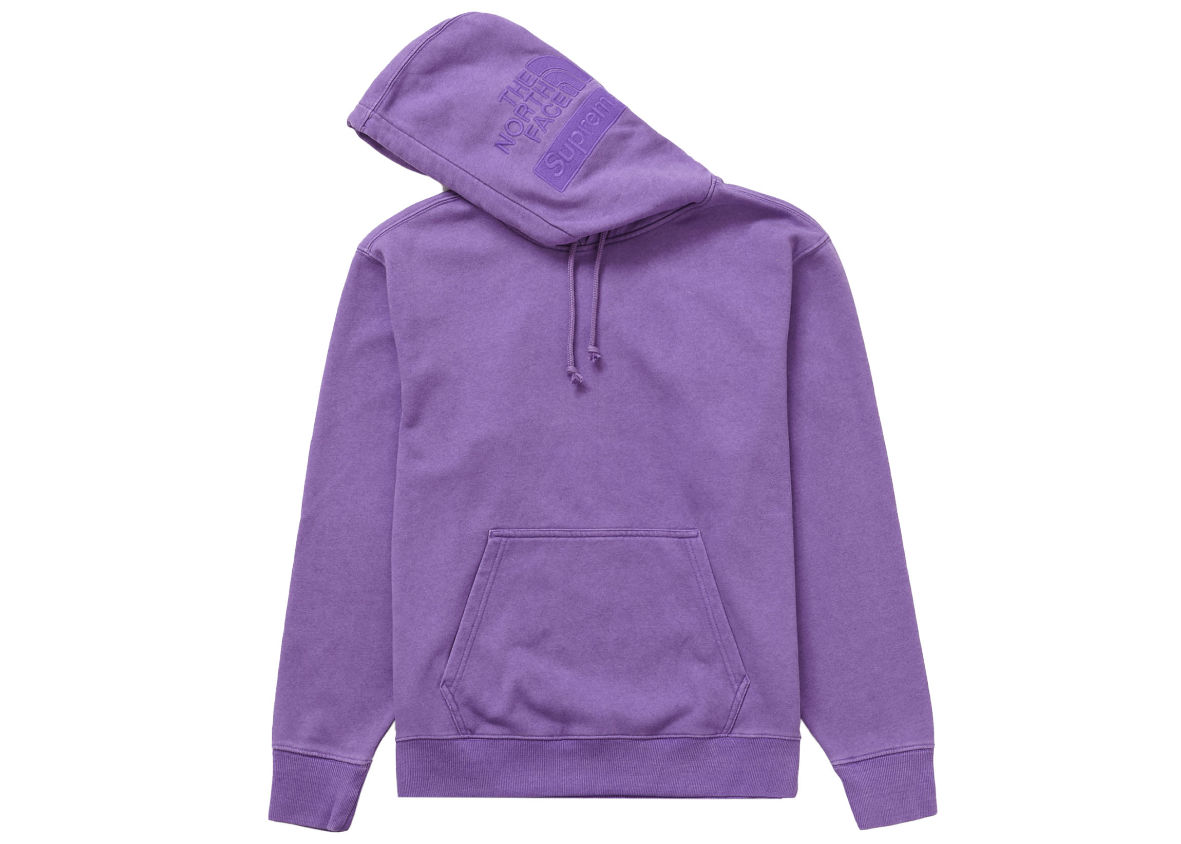 Supreme The North Face Pigment Printed Hooded Sweatshirt Purple ...