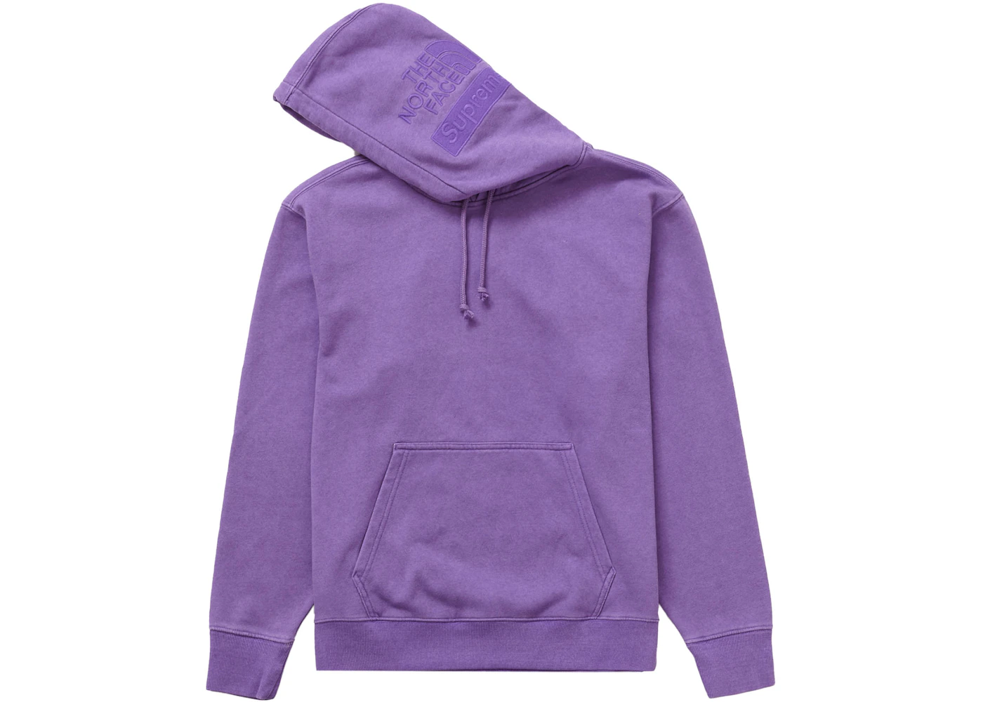 Supreme The North Face Pigment Printed Hooded Sweatshirt Purple Men's ...
