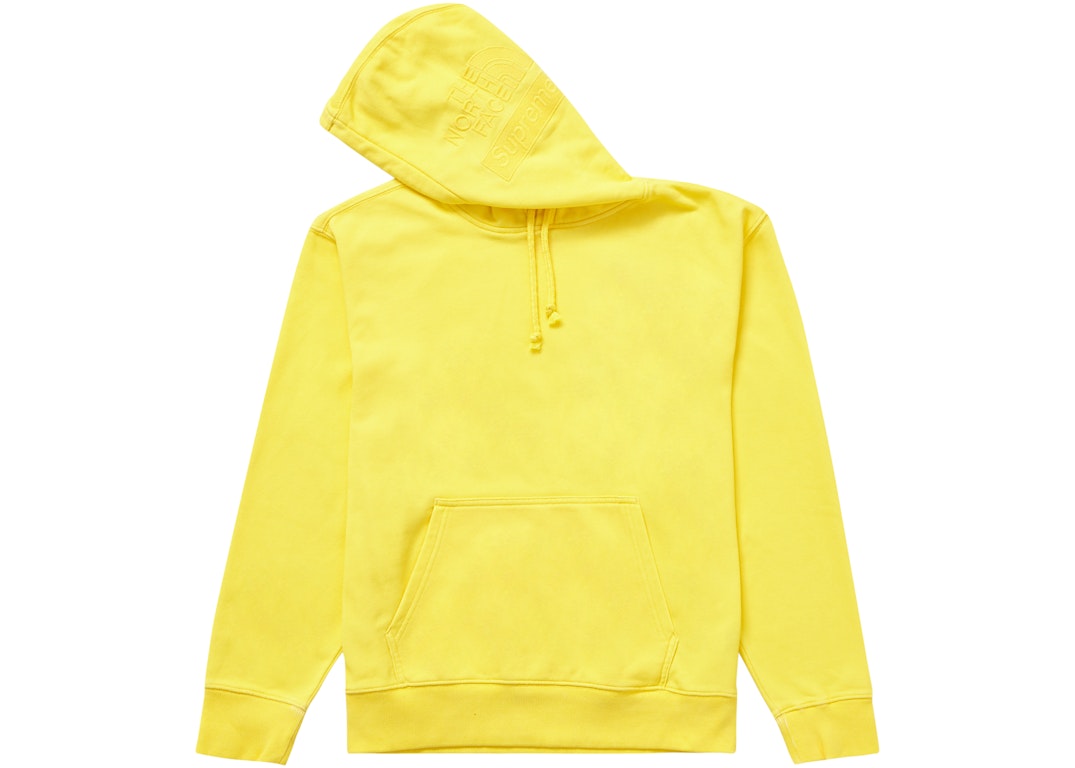 Pre-owned Supreme The North Face Pigment Printed Hooded Sweatshirt Yellow
