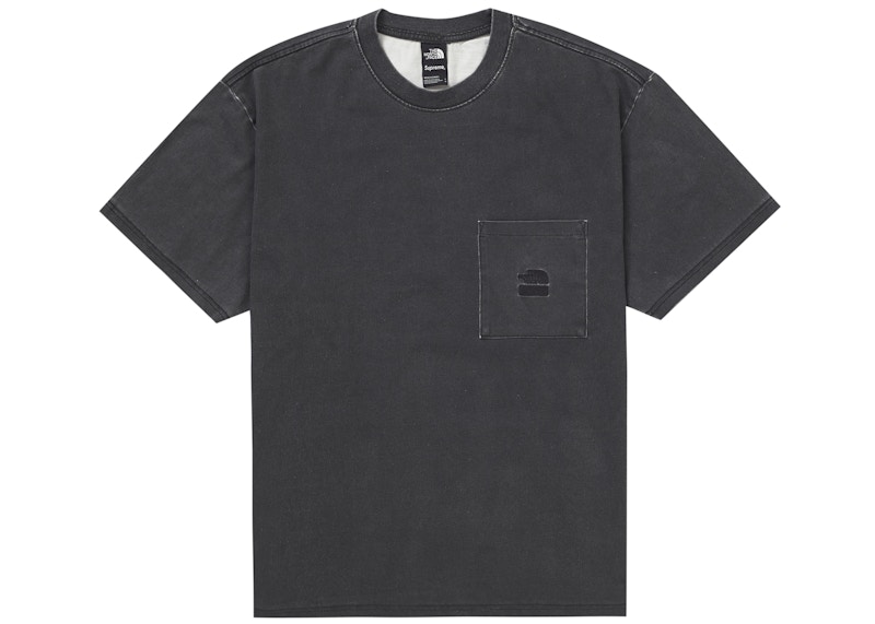 コラボSupreme North Face Pocket Tシャツ Black 黒 L