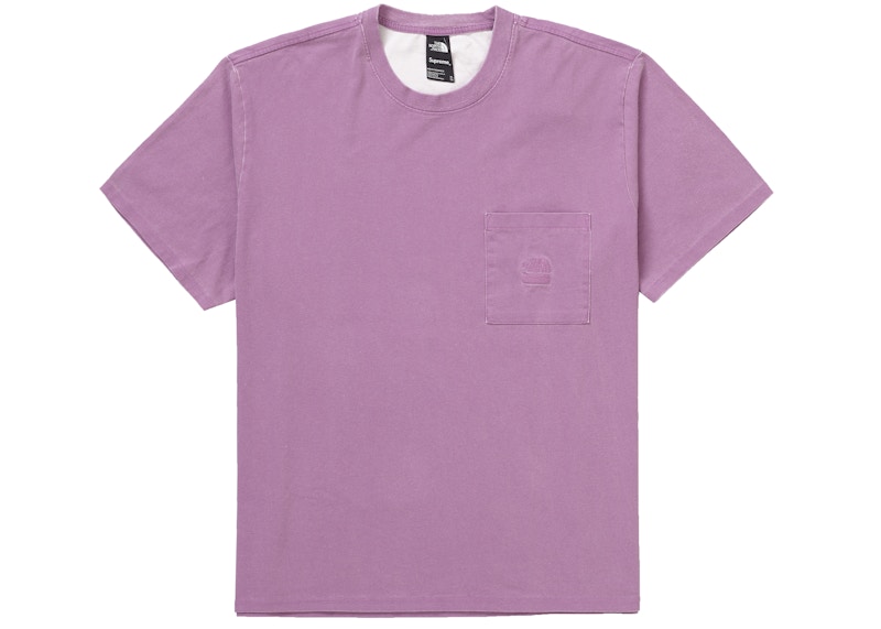 Supreme The North Face Pigment Printed Pocket Tee Pink - SS21 男装- CN