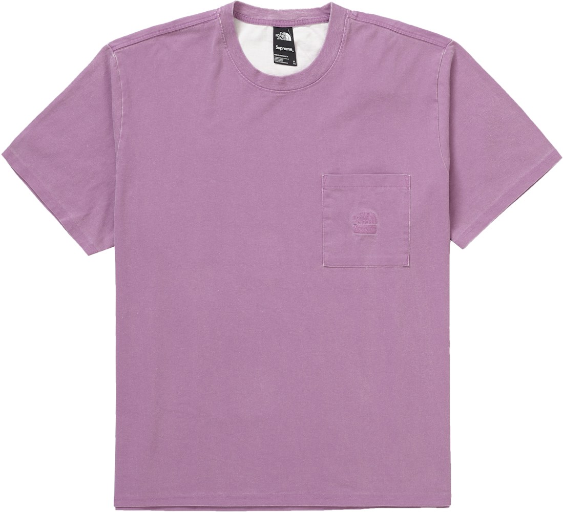 Supreme The North Face Pigment Printed Pocket Tee Pink - SS21