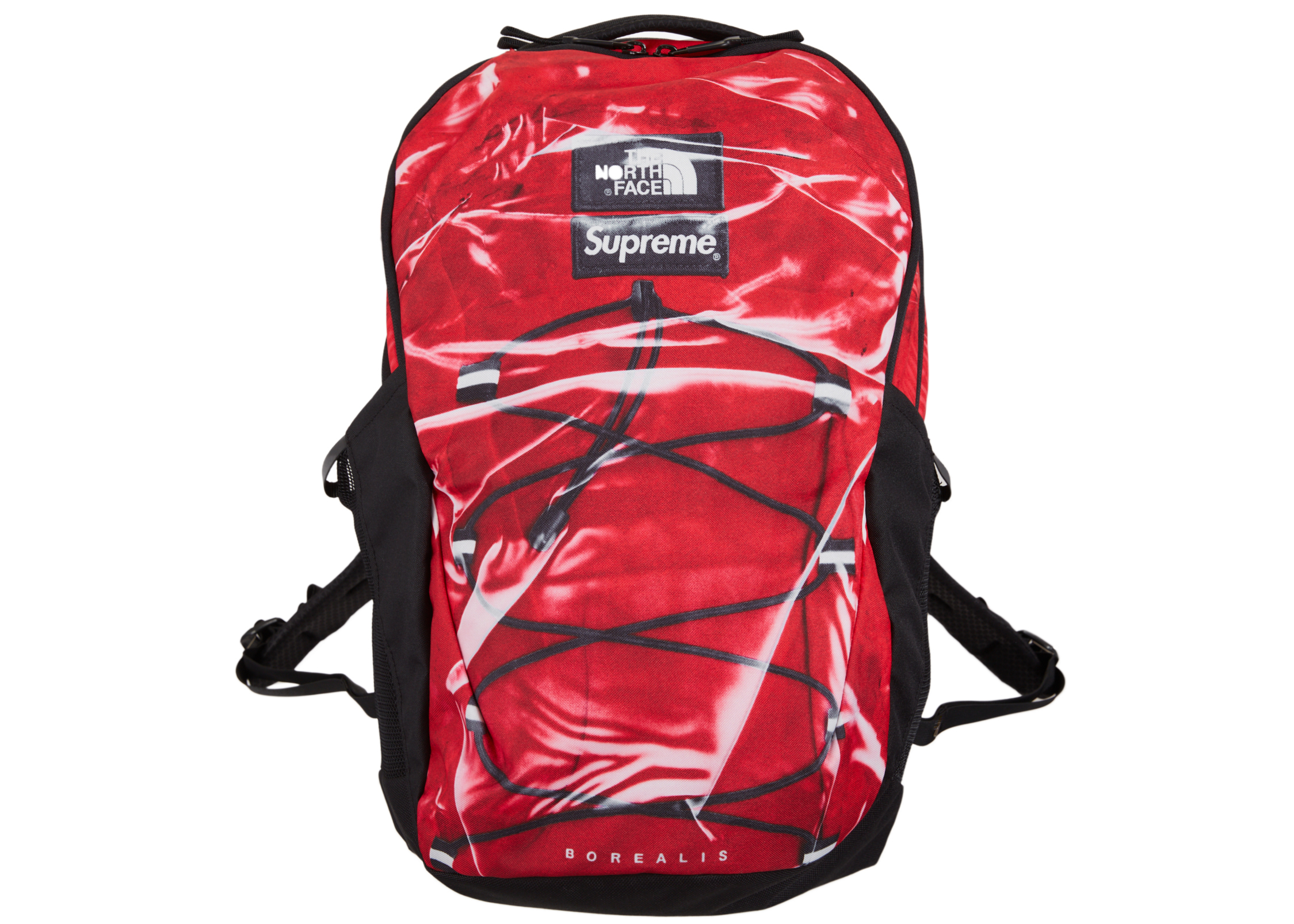 Supreme The North Face Printed Borealis Trompe L'oeil Backpack Red