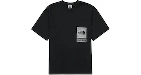 T-shirt Supreme The North Face poche imprimée noir
