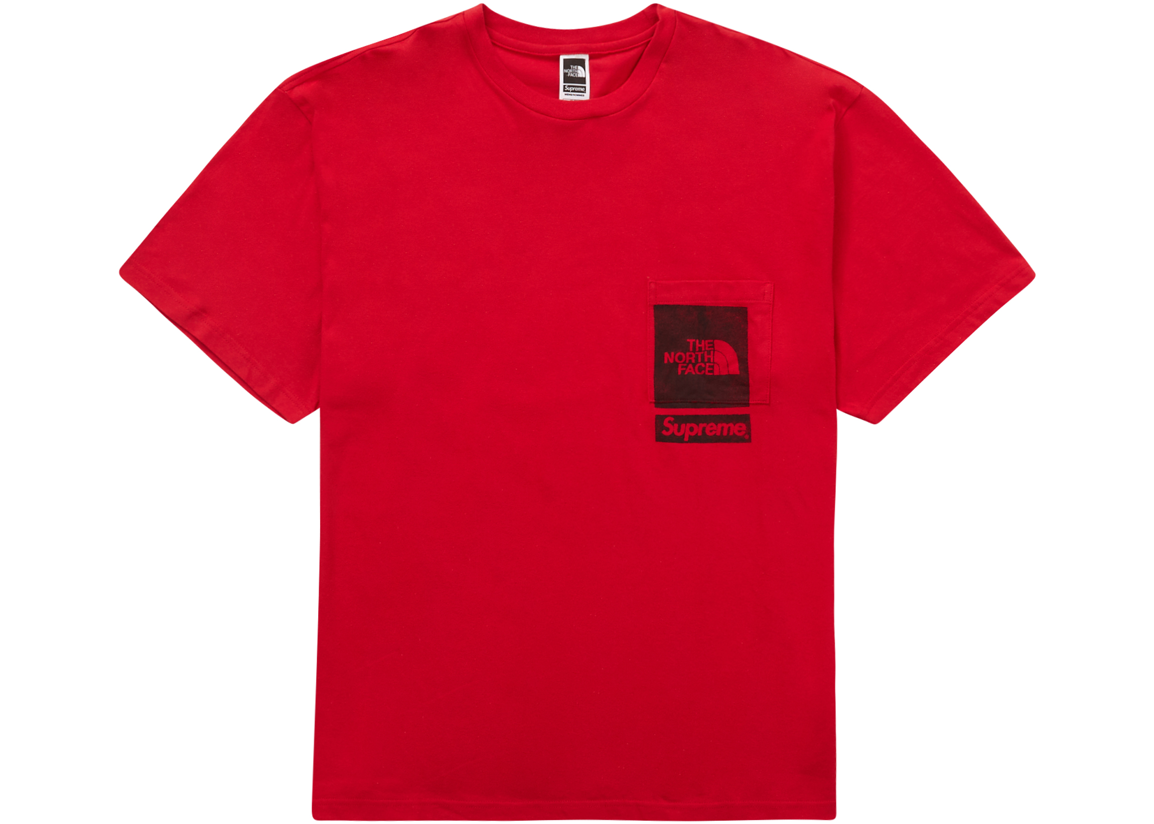 Supreme The North Face Printed Pocket Tee Red Men's - SS23 - US