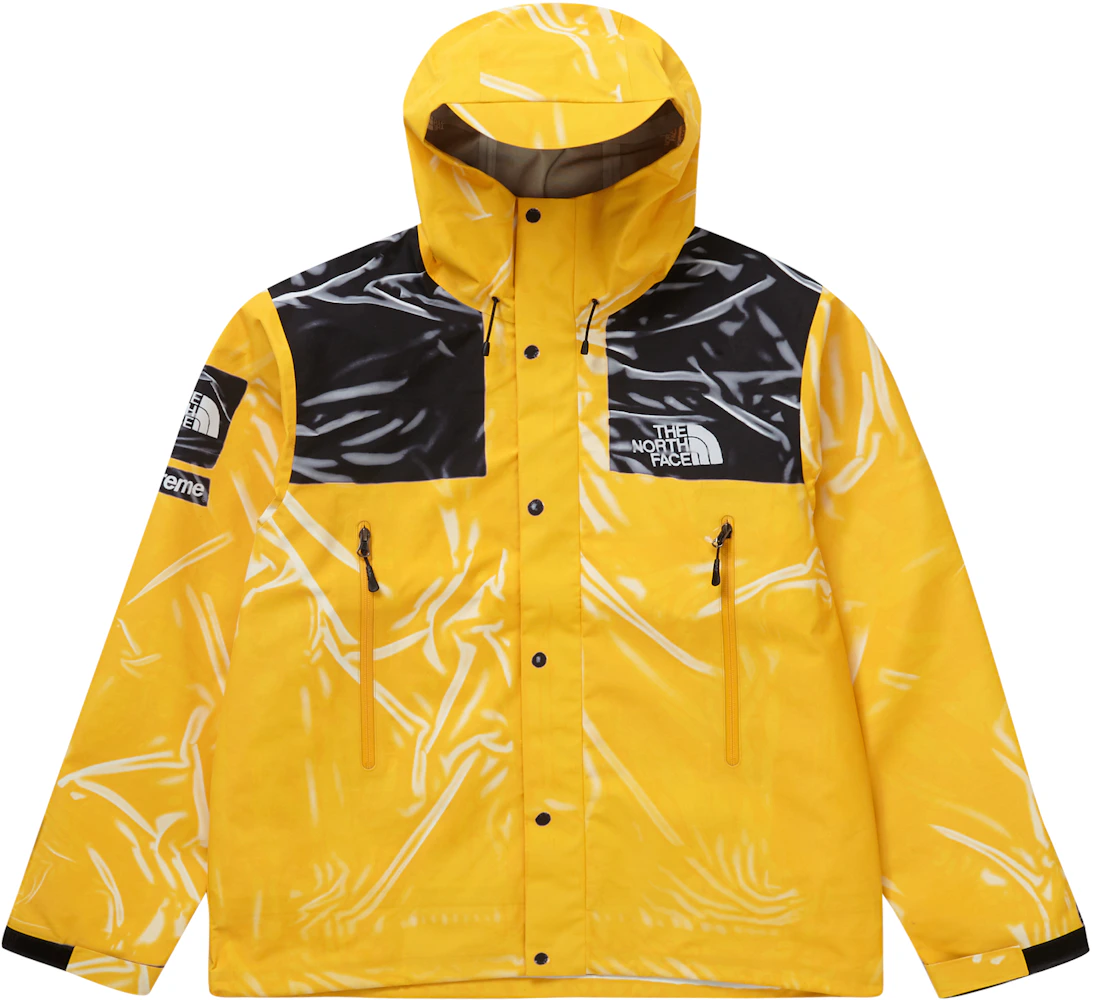 Supreme The Face Printed Taped Seam Shell Trompe L'oeil Yellow Men's - US