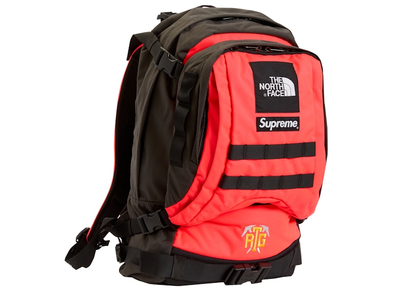 north face backpack red