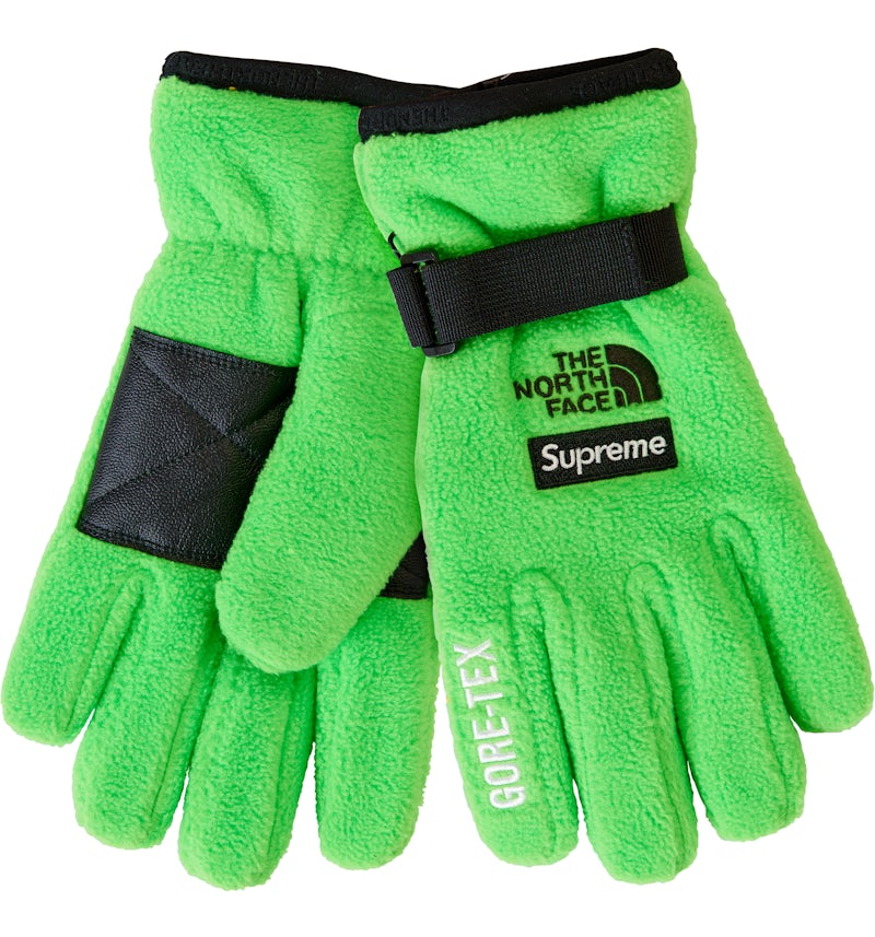 Supreme The North Face Gant en polaire RTG Vert vif de la