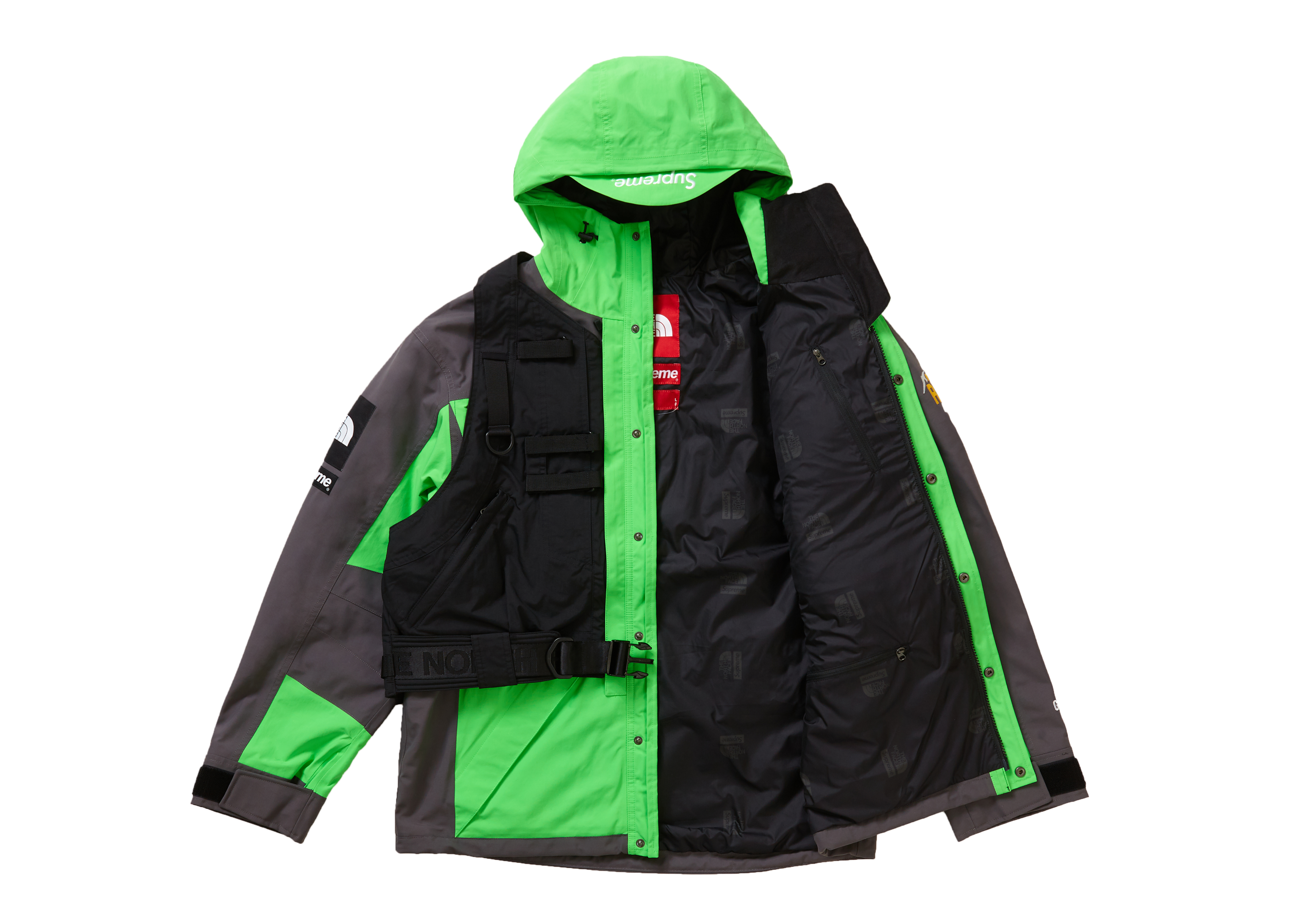 Supreme The North Face RTG Jacket + Vest Bright Green メンズ ...