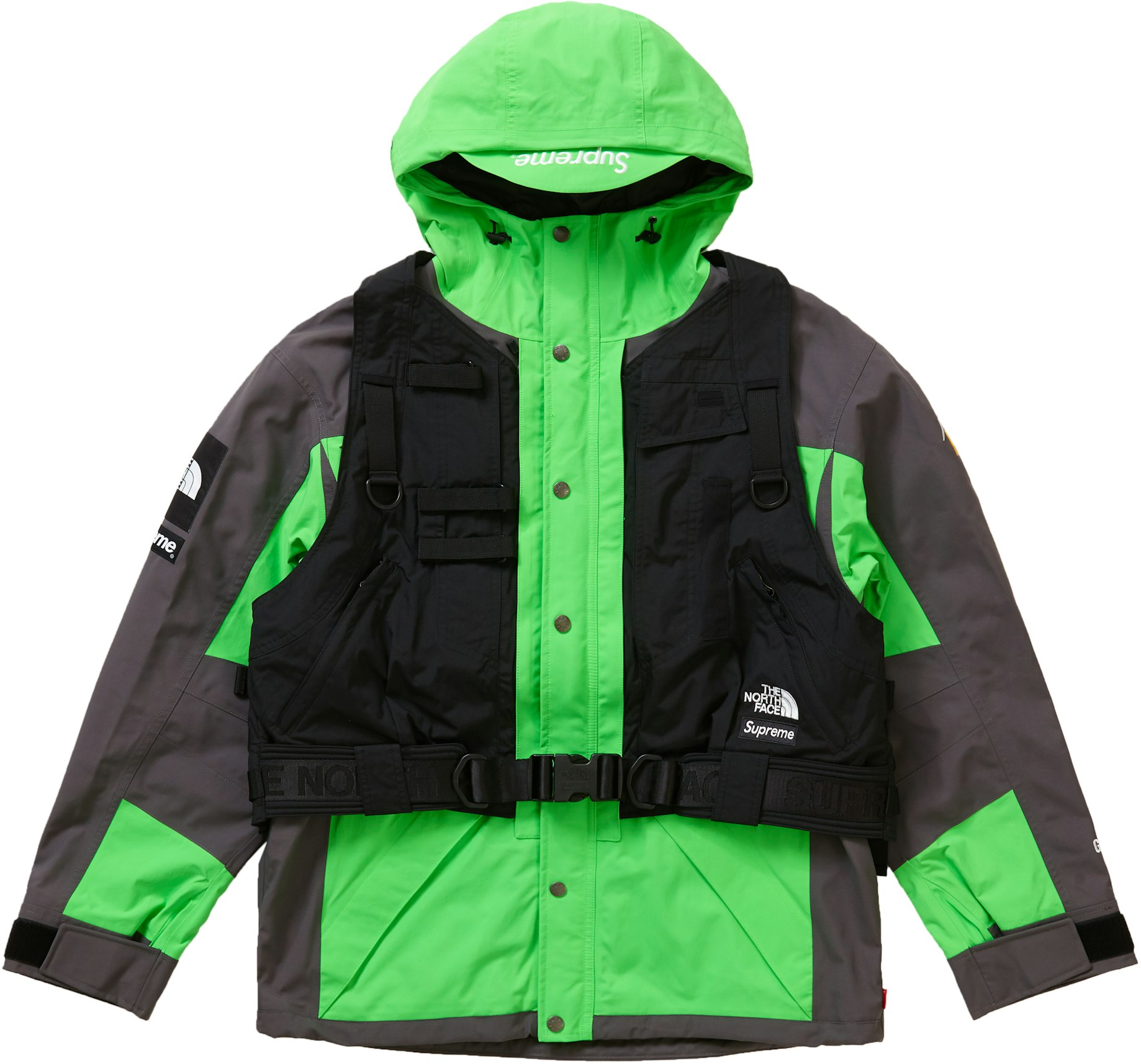 Verbaasd energie landelijk Supreme The North Face RTG Jacket + Vest Bright Green - SS20 Men's - US