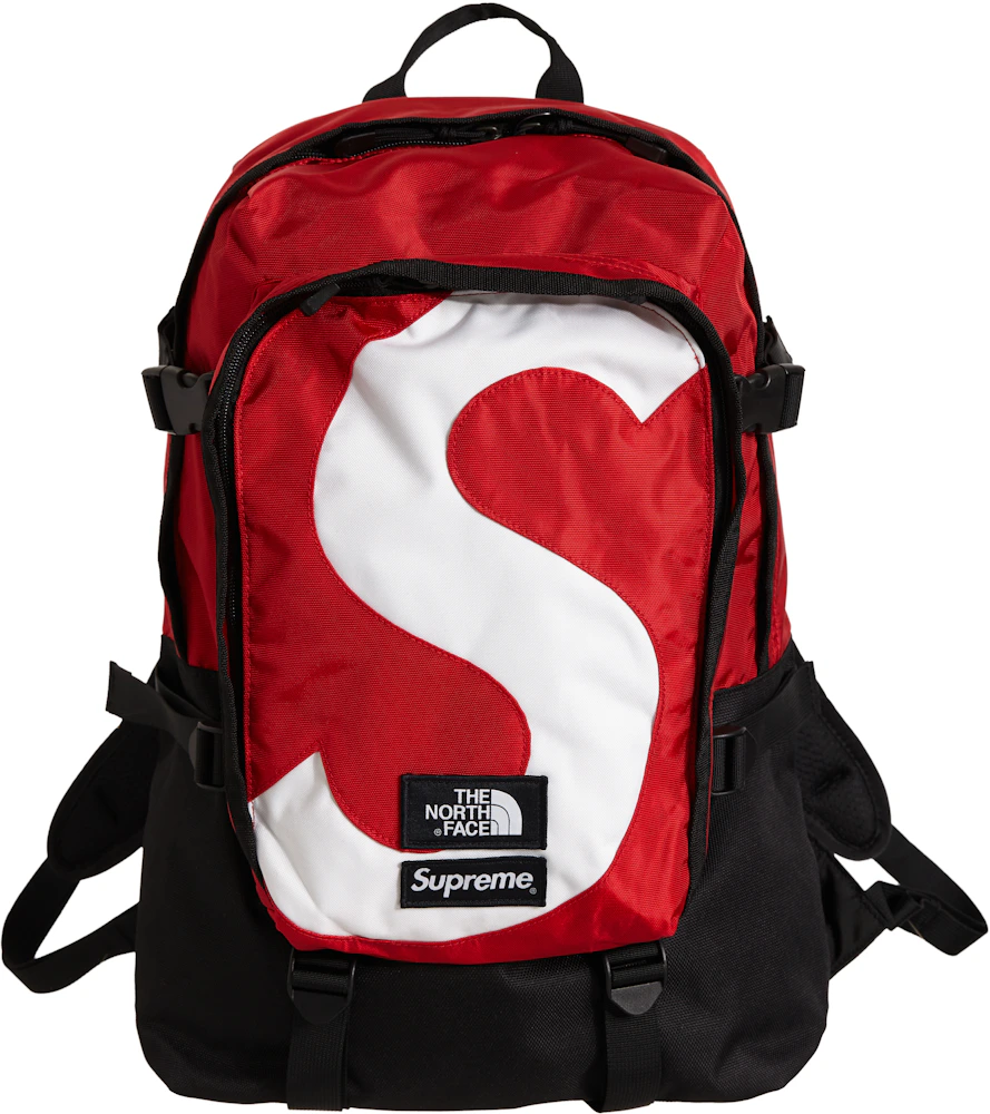 Supreme North Face Logo Expedition Backpack Red FW20 - US