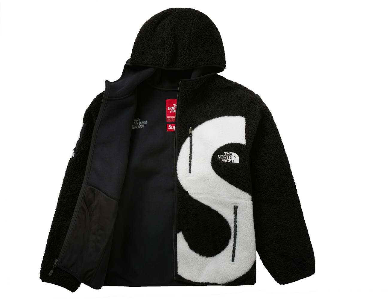 Supreme The North Face S Logo Fleece Jacket Black FW20