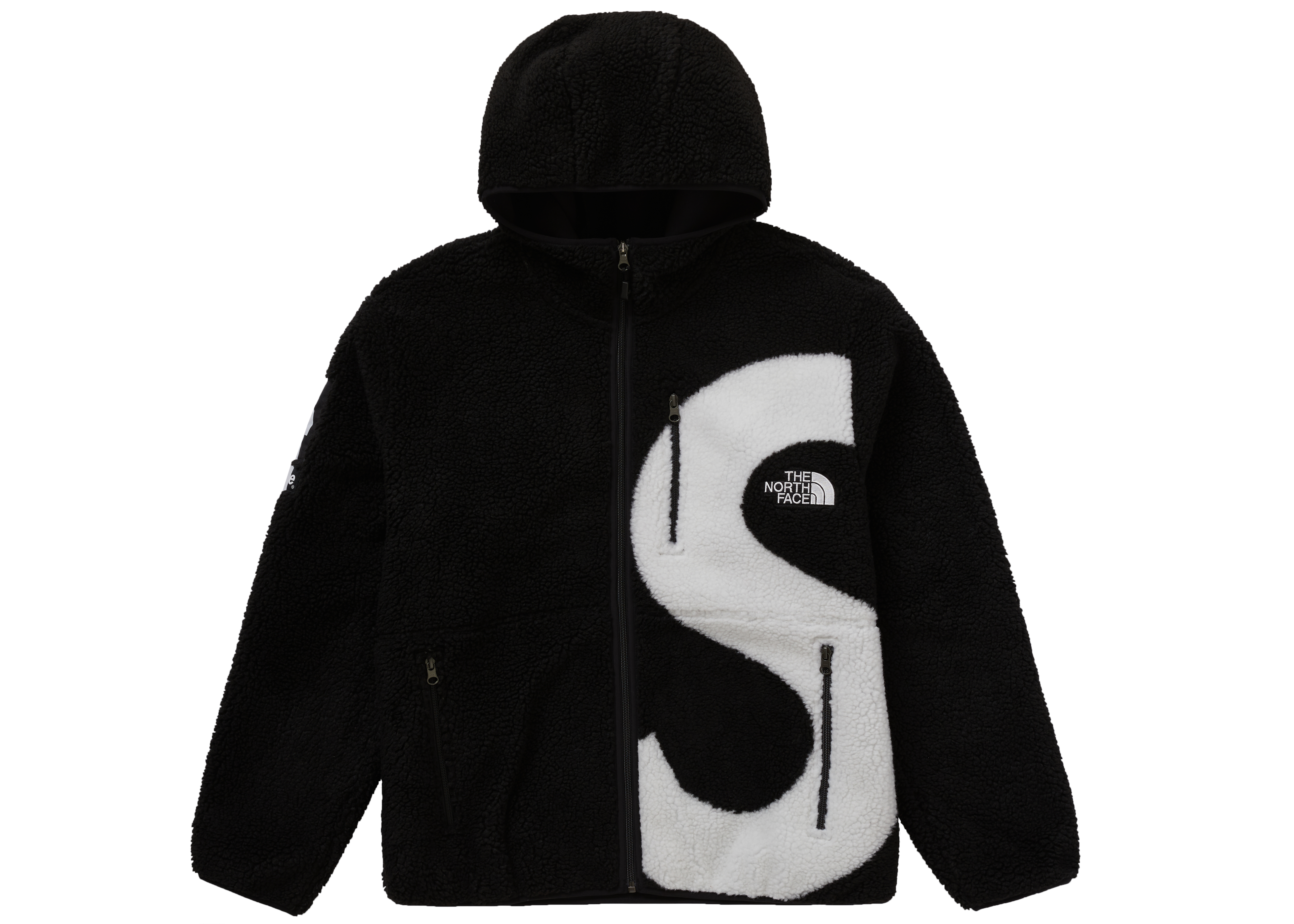 Supreme TNF S Logo Hooded Fleece Jacket-