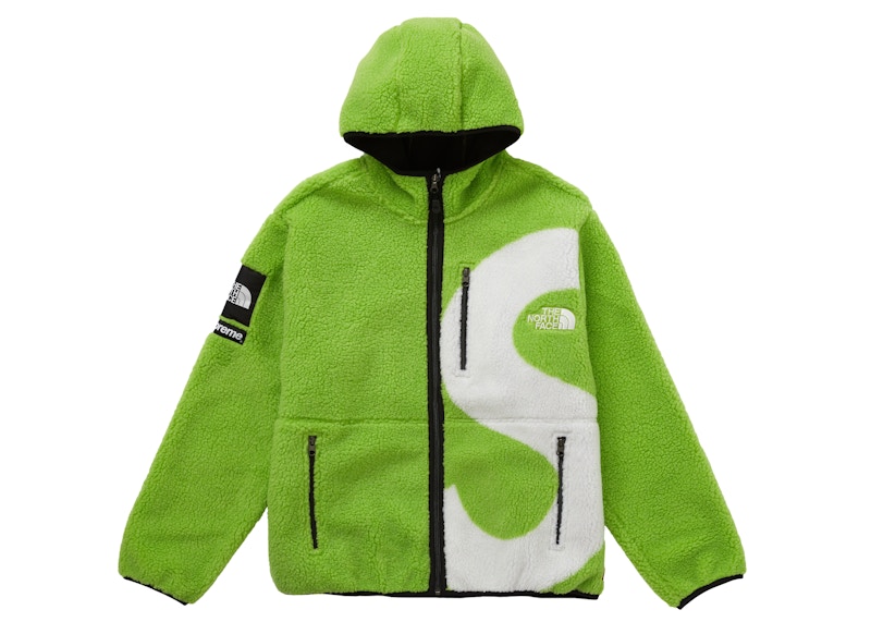 Supreme The North Face S Logo Fleece Jacket Lime