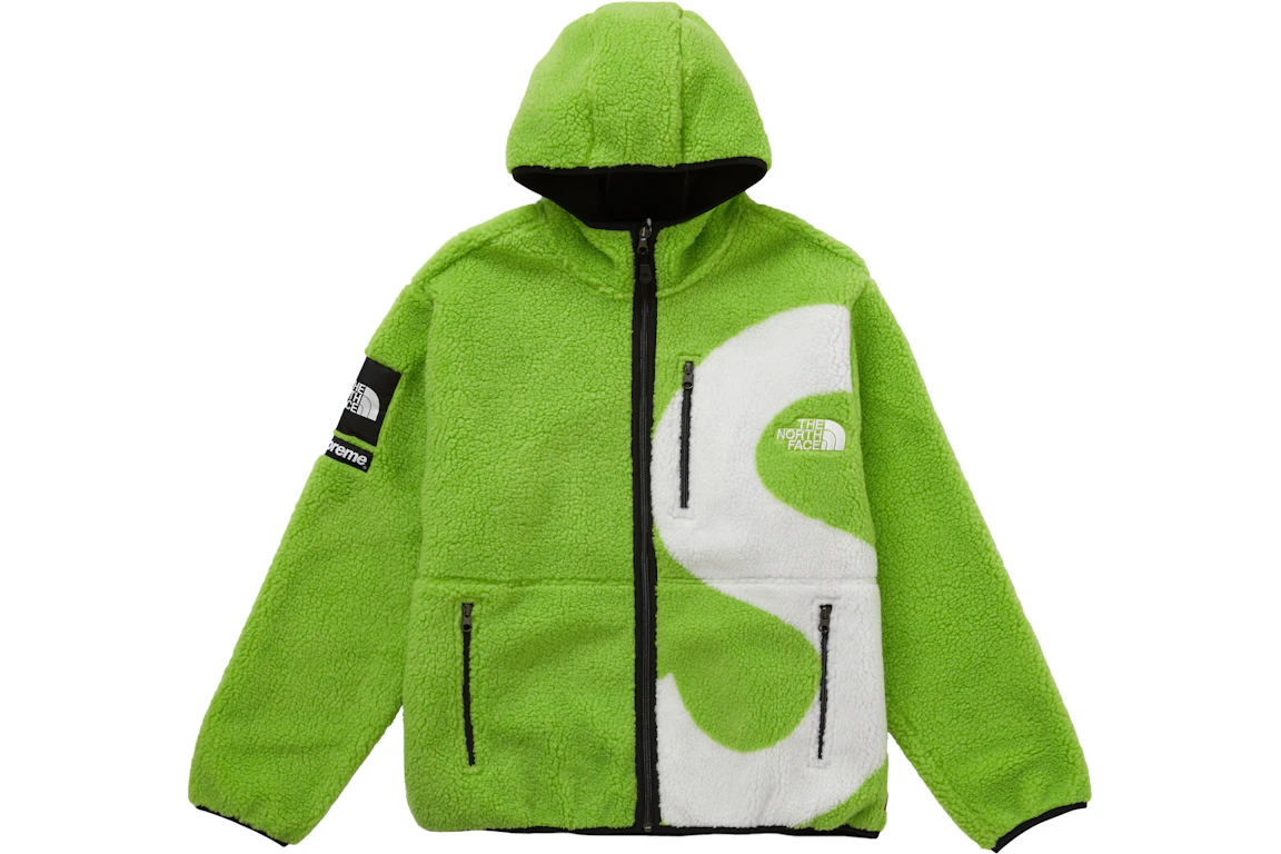 Supreme The North Face S Logo Fleece Jacket Lime