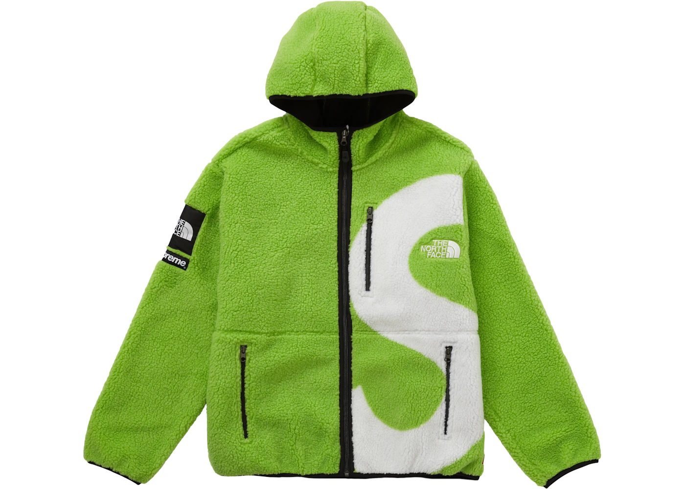 Supreme The North Face S Logo Fleece Jacket Lime Men's - FW20 - US