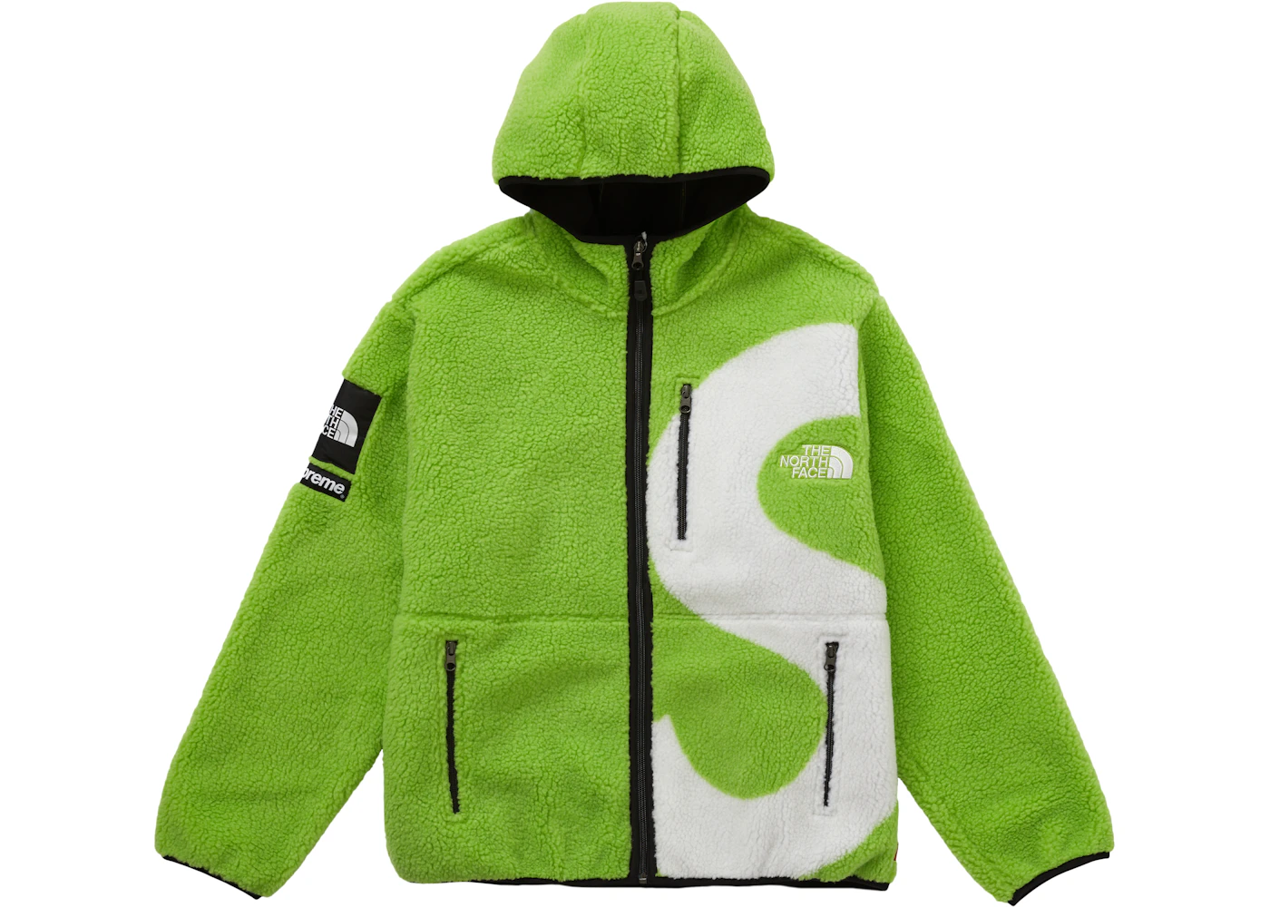 Supreme The North Face S Logo Fleece Jacket Lime Fw Us Supreme The North Face S Logo Fleece Jacket Lime Fw Us