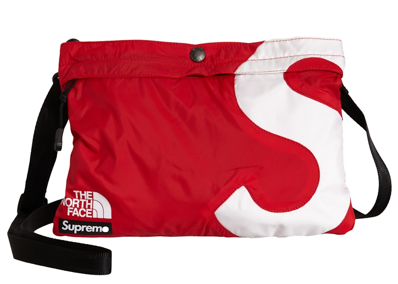 North Face S Logo Shoulder Bag Red 