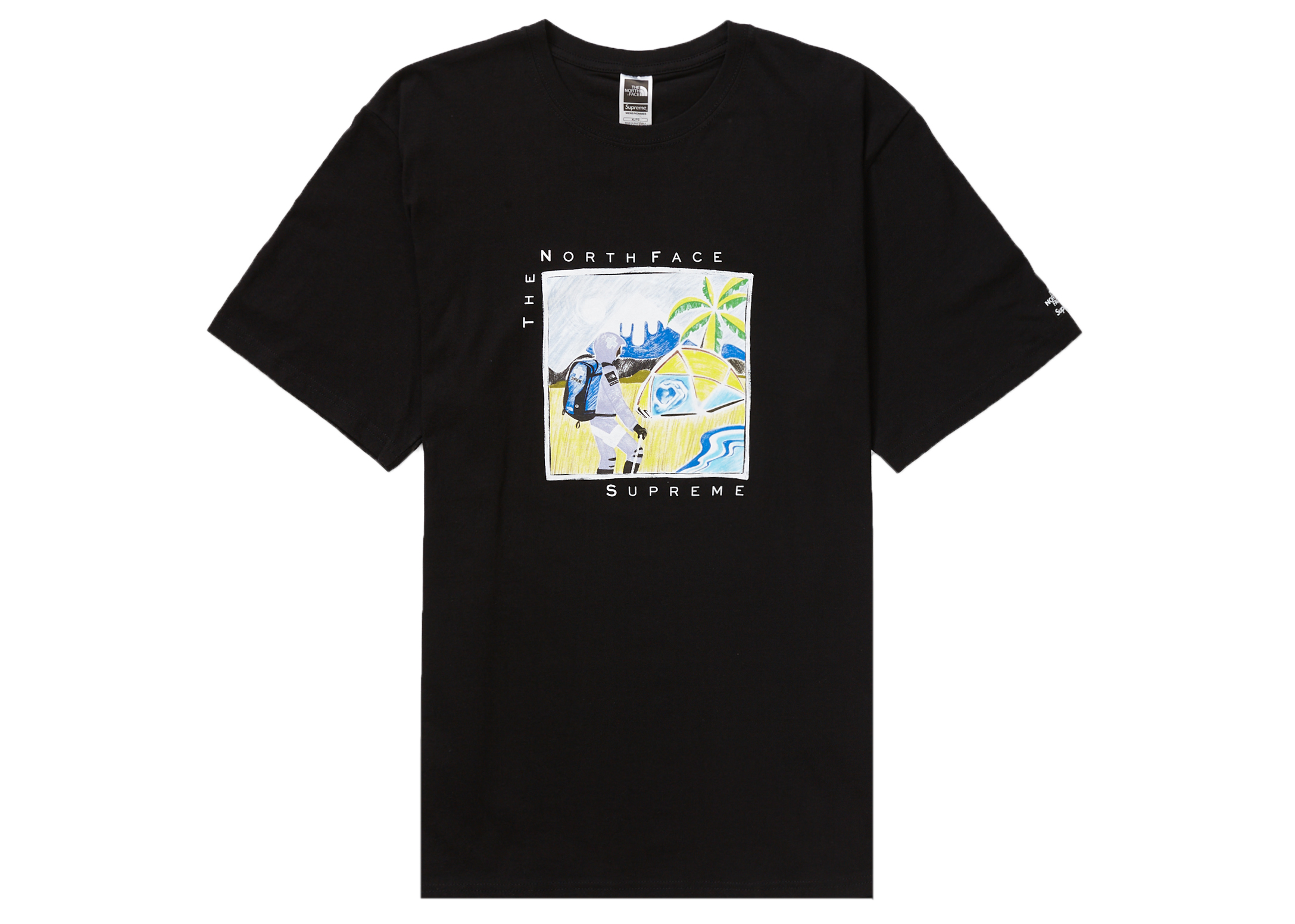 Supreme The North Face Sketch S/S Top Black メンズ - SS22 - JP