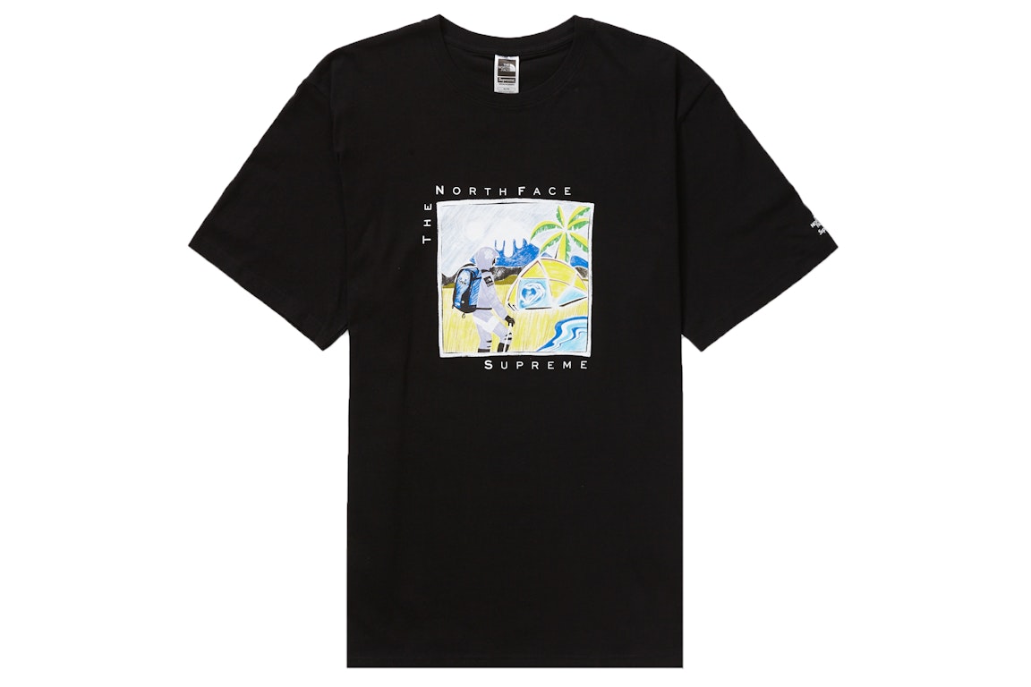 Pre-owned Supreme The North Face Sketch S/s Top Black