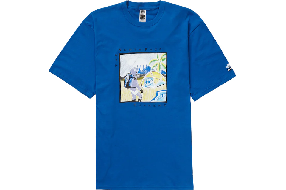 Supreme The North Face Sketch S/S Top Blue