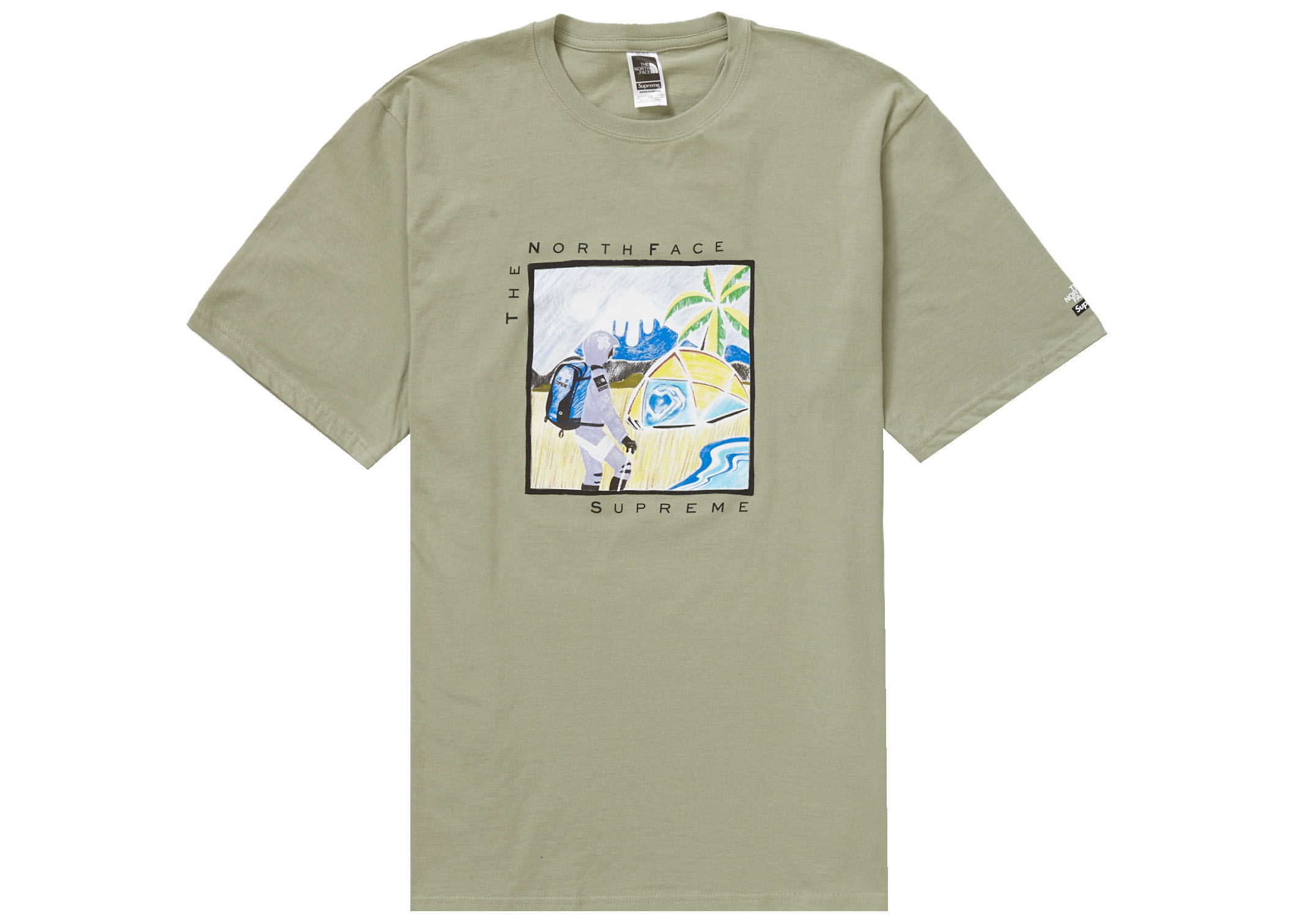 Supreme The North Face Sketch S/S Top Sage - SS22 Men's - US