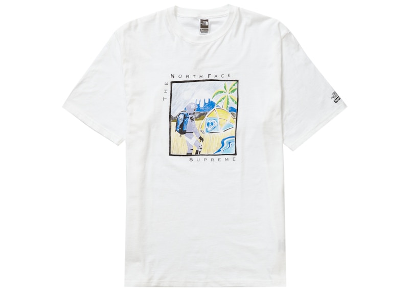 Supreme The North Face Sketch S/S Top White Men's - SS22 - US