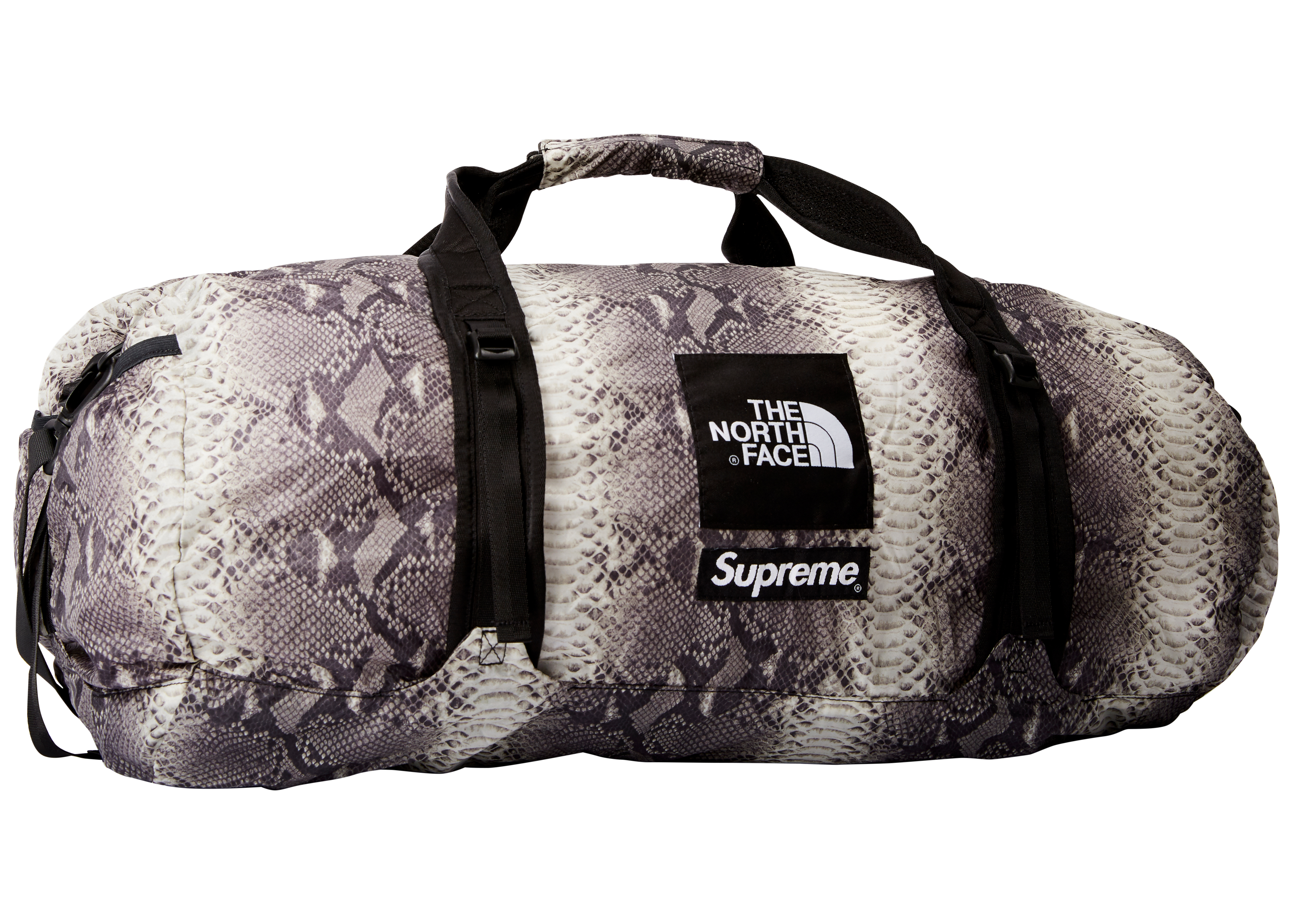 Supreme The North Face Snakeskin Flyweight Duffle Bag Black - SS18