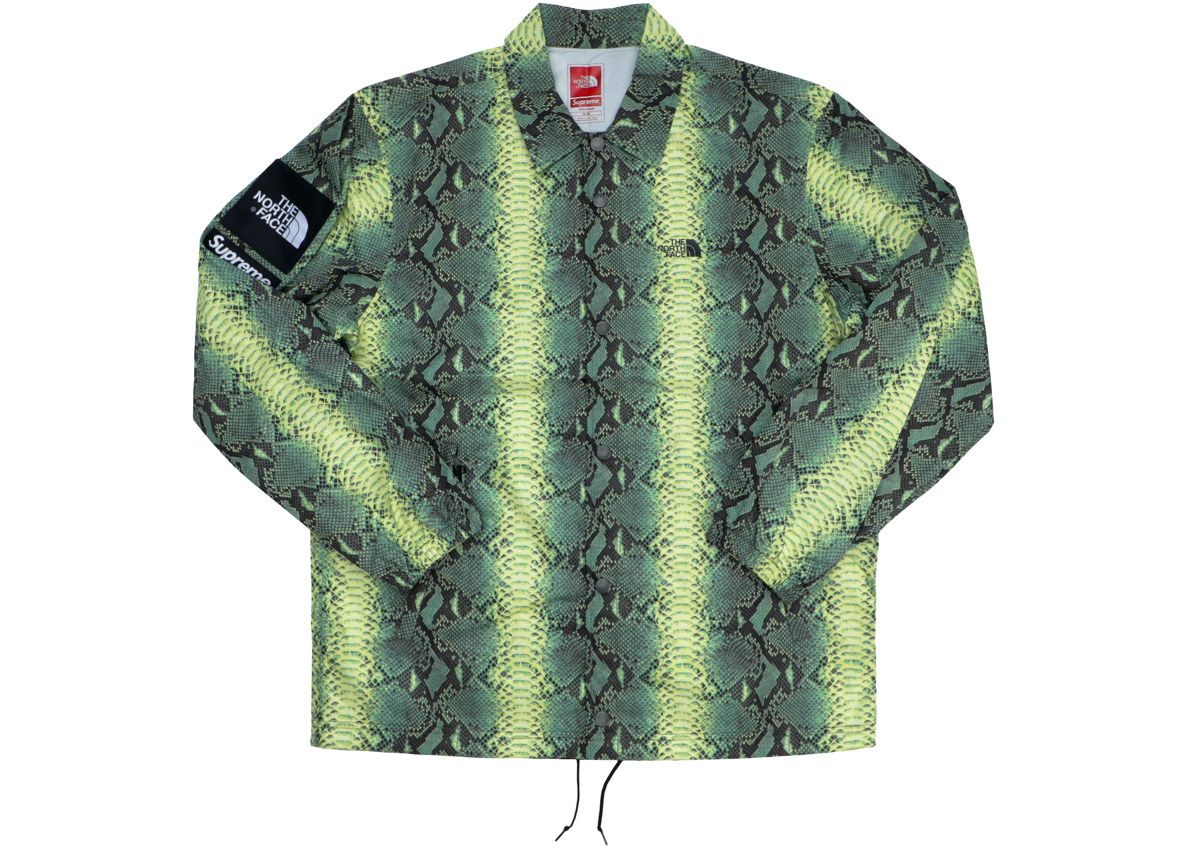 Onzuiver goedkoop aanraken Supreme The North Face Snakeskin Taped Seam Coaches Jacket Green - SS18 - US