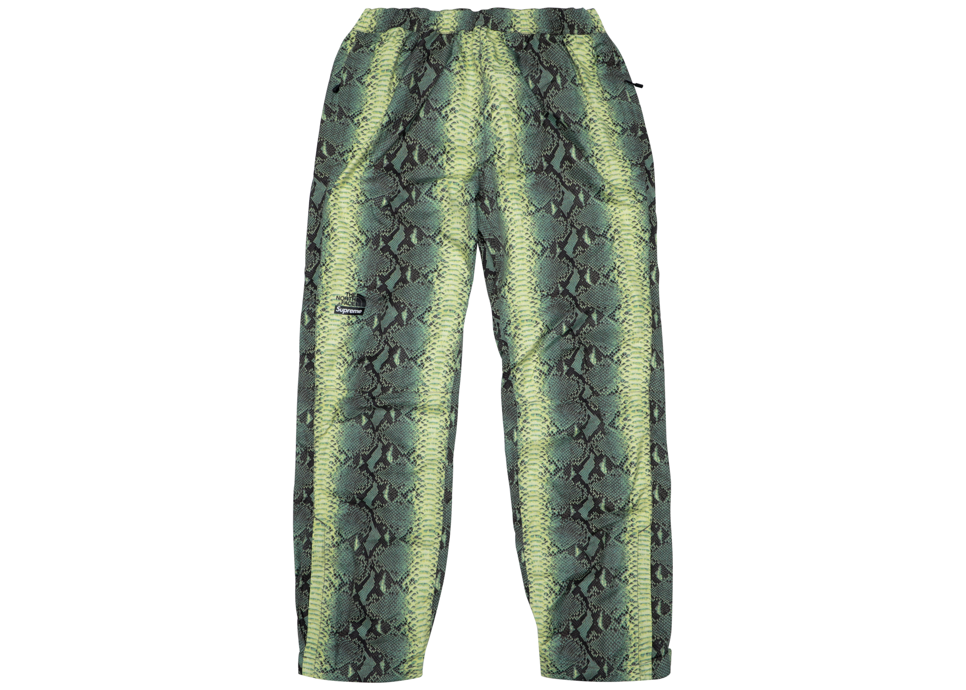 Supreme The North Face Snakeskin Taped Seam Pant Green - SS18 