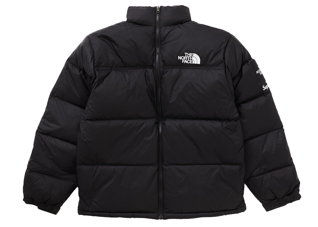 Pre-owned Supreme The North Face Split Nuptse Jacket Black