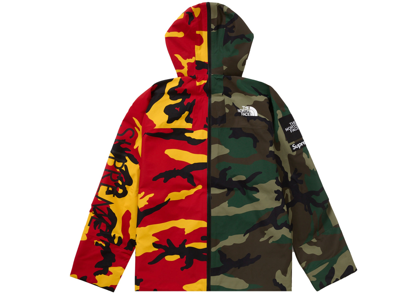 Supreme The North Face Split Taped Seam Shell Jacket Woodland Camo