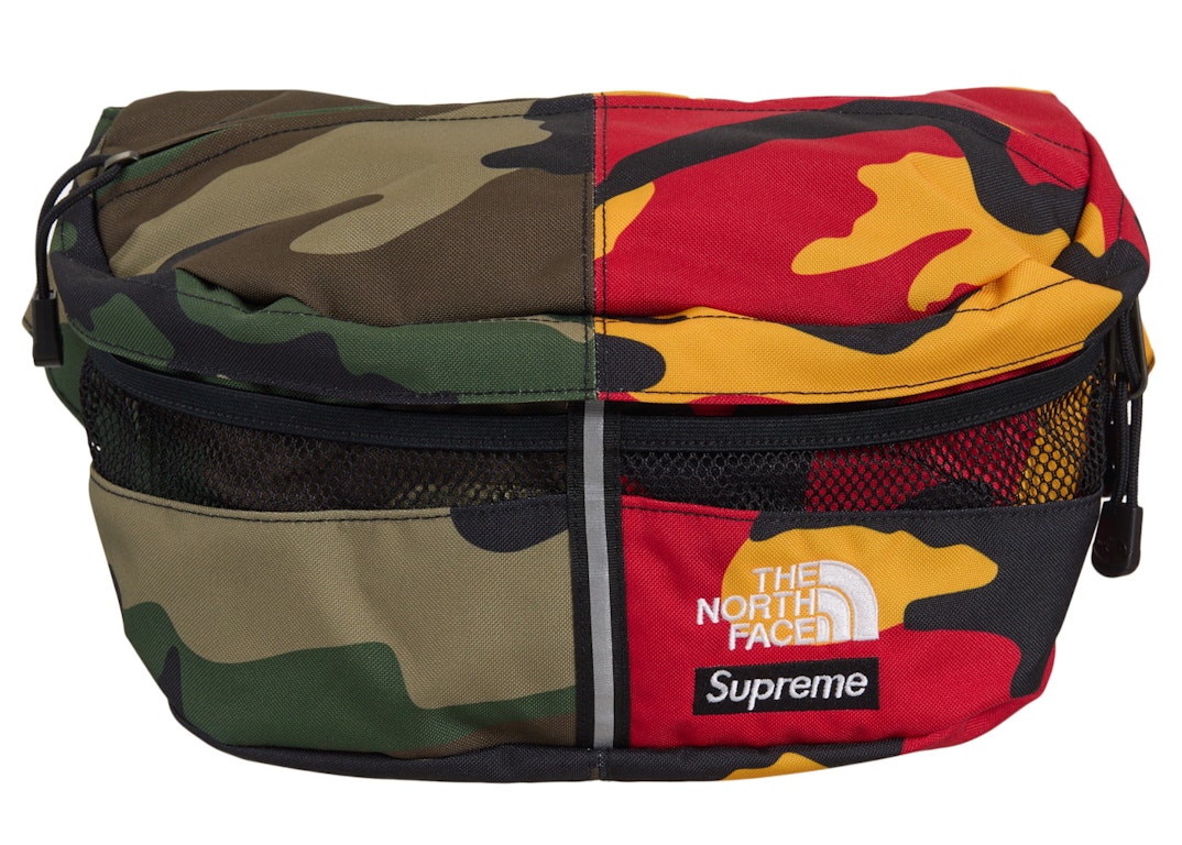 Pre-owned Supreme The North Face Split Waist Bag Woodland Camo